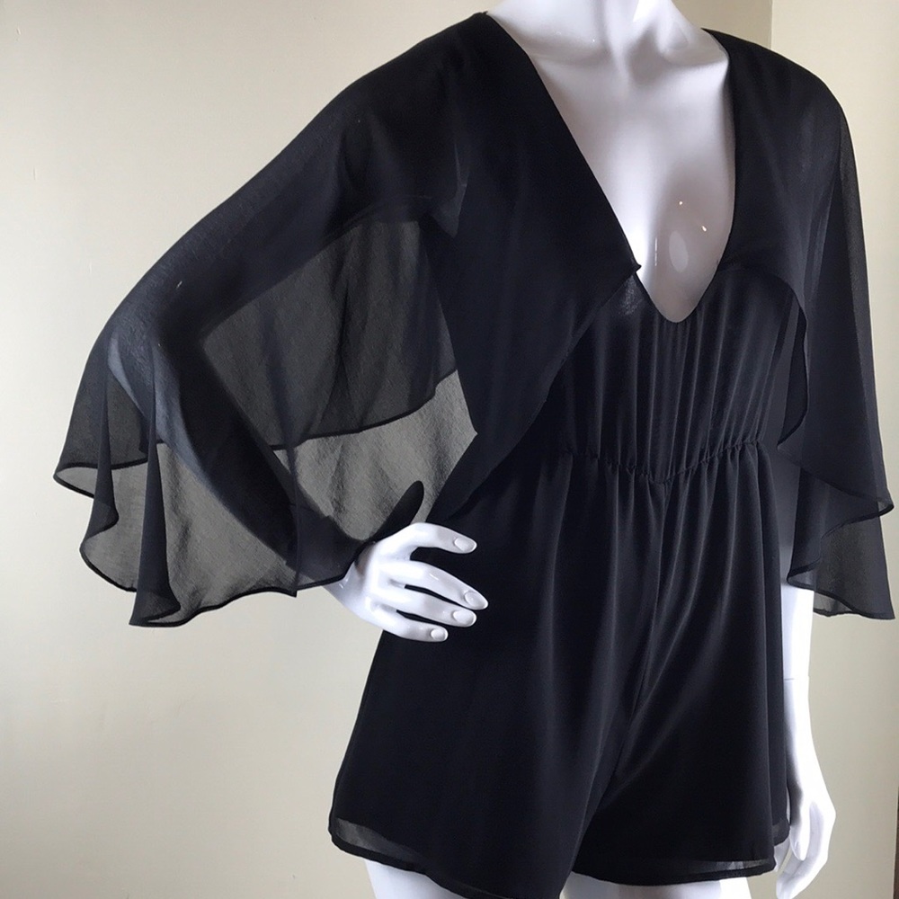 SALE! “Fallen Angel” Black Playsuit